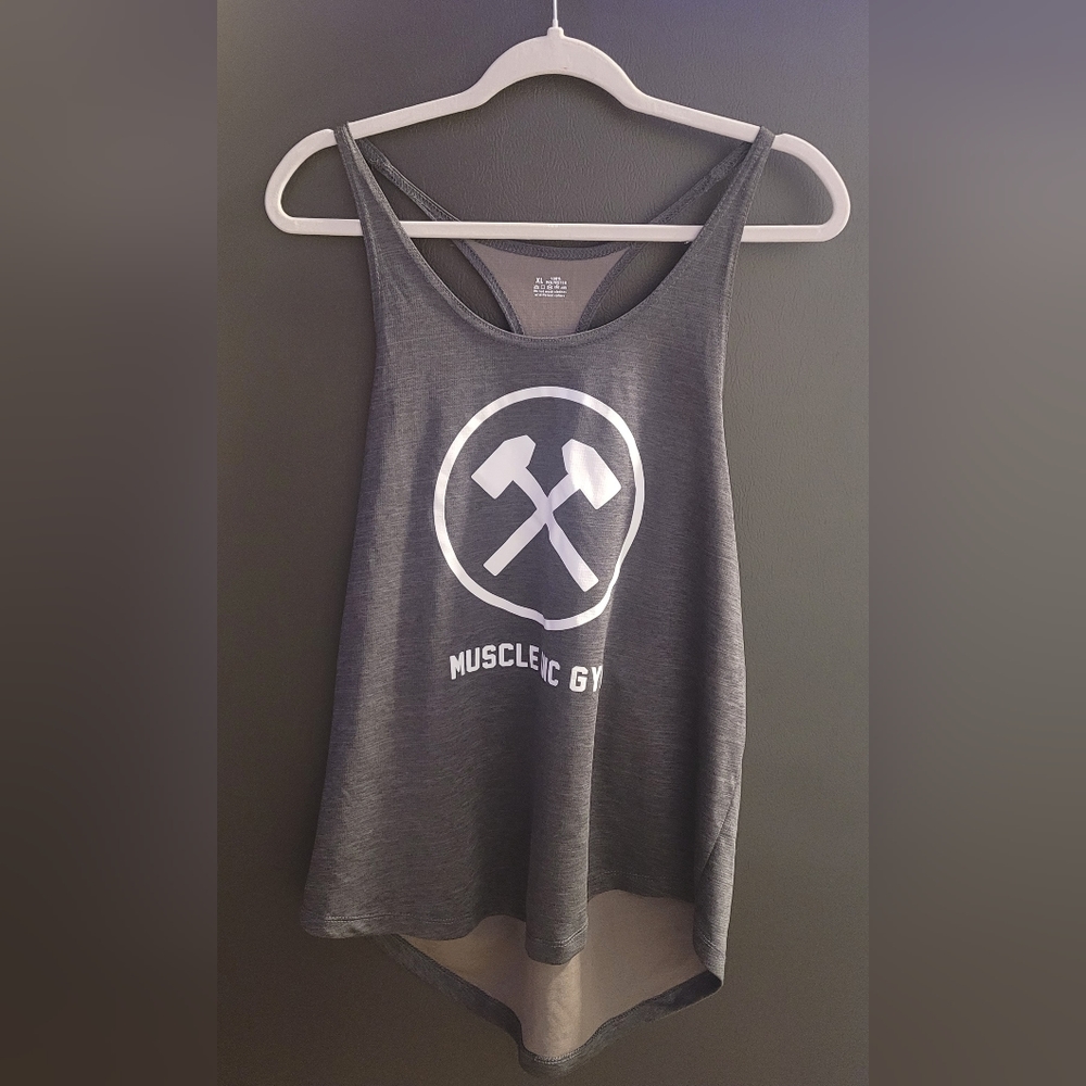 Muscle inc gym- stringer -xl - used like new bodybuilding